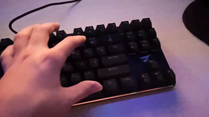 Не асмр. Звуки клавиатуры zet blade pro на свитчах kailh red optical.