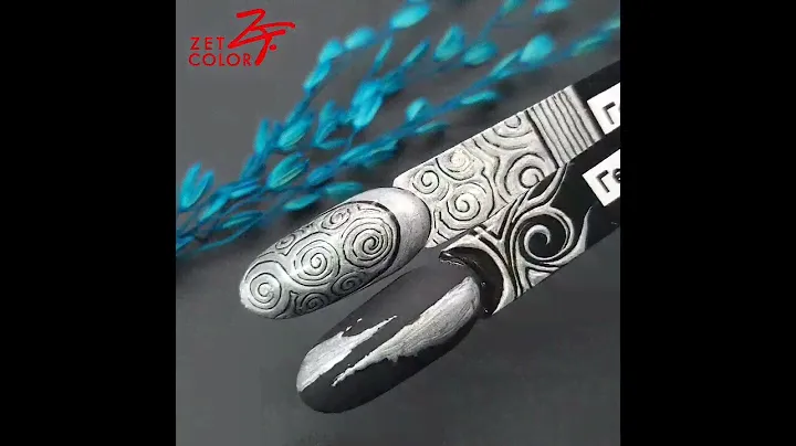 Гель краска СЕРЕБРО для росписи ногтей и декора от ZET COLOR.