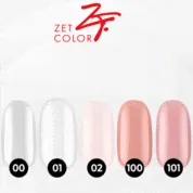 Zet Color, База для гель-лака кератиновая "Жесткий каркас" №1 молочная (15 мл)